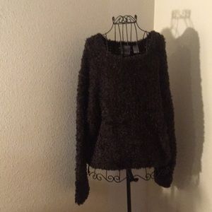 Very Fluffy Brown Cozy Sweater